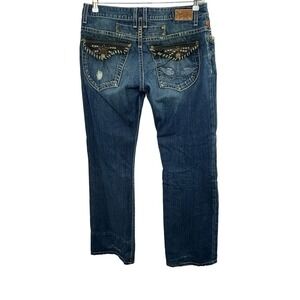 Robin's Leather Flap Pocket jeans Sty D5075 Size 36